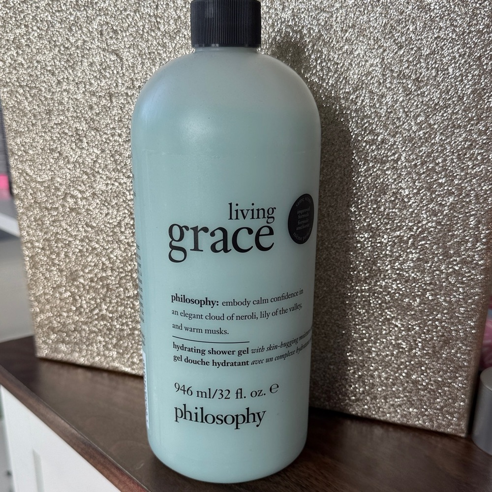 *NEW*32oz *JUMBO* Philosophy* Living Grace Hydrating Shower Gel —
